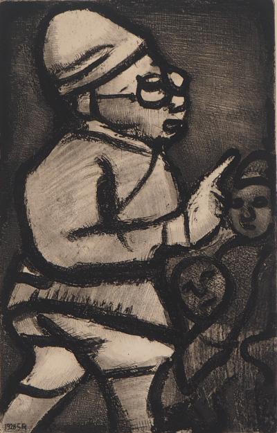 Georges ROUAULT - Le professeur, 1928 - Gravure originale signée 2