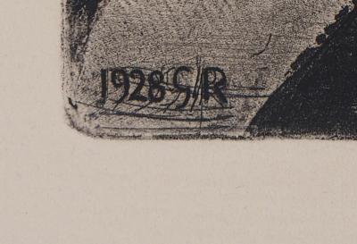Georges ROUAULT - Le professeur, 1928 - Gravure originale signée 2
