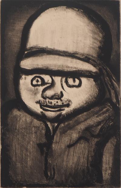Georges ROUAULT - Homme au chapeau, 1928 - Gravure originale signée 2