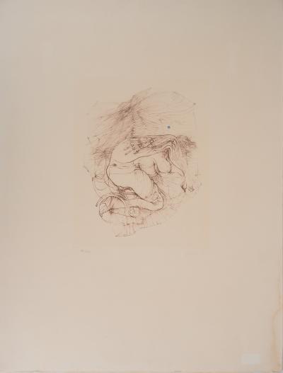 Hans BELLMER - Nu recroquevillé - Gravure signée et numérotée 2