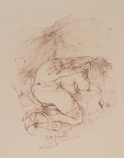 Hans BELLMER - Nu recroquevillé - Gravure signée et numérotée 2