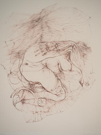 Hans BELLMER - Nu recroquevillé - Gravure signée et numérotée 2