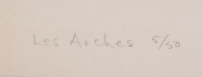 Sylvia CAREWE - Les Arches - Lithographie originale signée 2