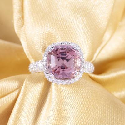 Bague Or Blanc Diamant et Tourmaline 2