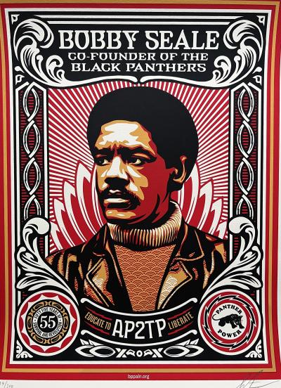 Shepard Fairey (OBEY) - Educate to Liberate, 2021 - Sérigraphie signée et numérotée 2