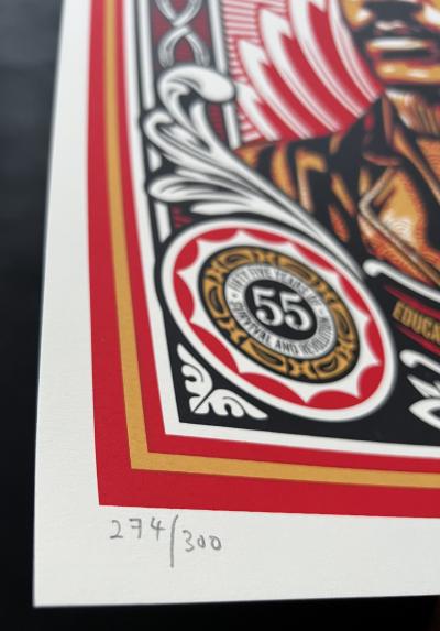 Shepard Fairey (OBEY) - Educate to Liberate, 2021 - Sérigraphie signée et numérotée 2