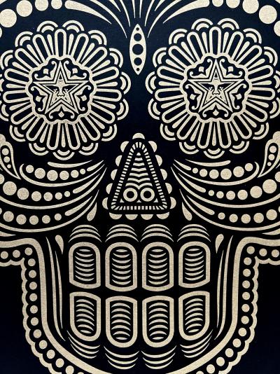 Shepard FAIREY (Obey) - Obey & Ganas Day of the Dead Calavera Set, 2021 - Ensemble de deux impressions typographiques 2