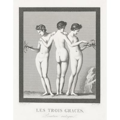 Auguste Gaspard Louis BOUCHER-DESNOYERS (d’après) - Les Trois Grâces – Gravure 2