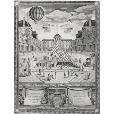 JR – JR et la Pyramide, 2016 – Gravure 2