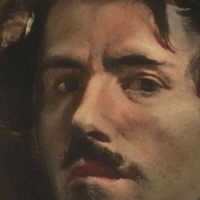 Delacroix (d’après) - Autoportrait au gilet vert - Héliogravure 2