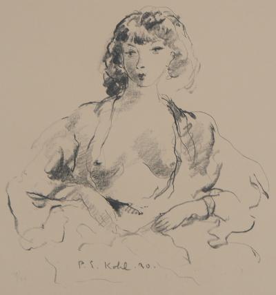 Pierre-Ernest KOHL - Femme se rhabillant - Lithographie originale signée 2