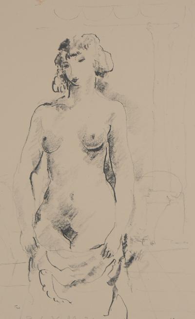 Pierre-Ernest KOHL - Nu dans l’atelier  - Lithographie originale signée 2