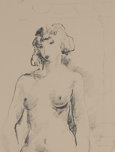 Pierre-Ernest KOHL - Nu dans l’atelier  - Lithographie originale signée 2