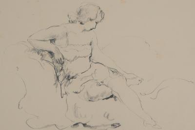 Pierre-Ernest KOHL - Femme sur un divan - Lithographie originale signée 2