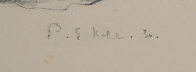 Pierre-Ernest KOHL - Femme sur un divan - Lithographie originale signée 2