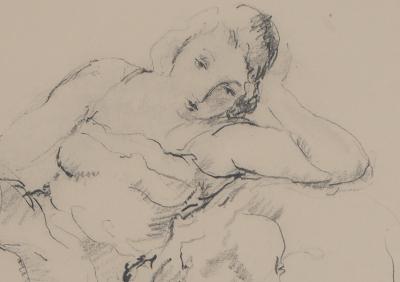 Pierre-Ernest KOHL - Modèle sur un sofa - Lithographie originale signée 2