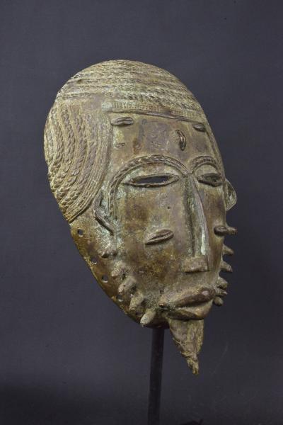 Côte d’Ivoire - Masque Baoulé de forgeron en bronze 2