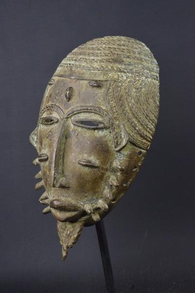 Côte d’Ivoire - Masque Baoulé de forgeron en bronze 2