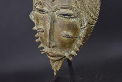 Côte d’Ivoire - Masque Baoulé de forgeron en bronze 2