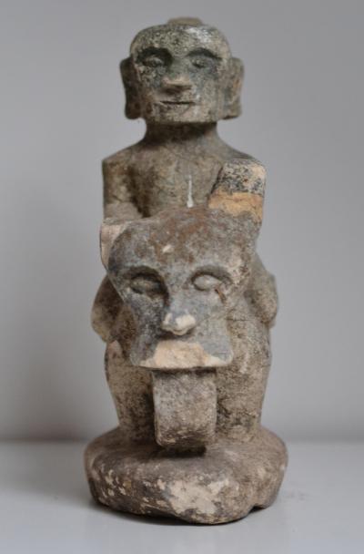 Indonesie - Cavalier Batak sur sa monture - Sculpture 2