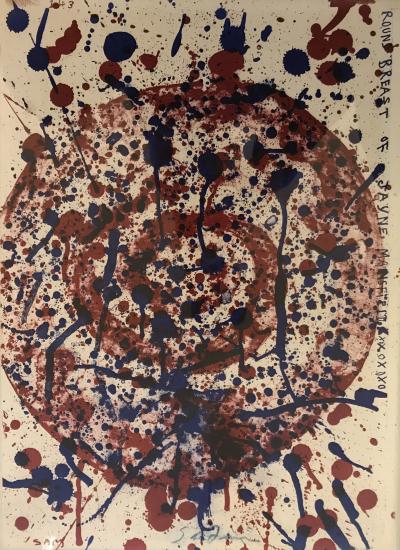 Sam FRANCIS - Round Breast of Jayne Mansfield, 1964 - Lithographie contre-signée au crayon 2