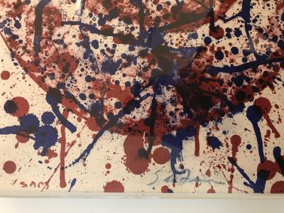 Sam FRANCIS - Round Breast of Jayne Mansfield, 1964 - Lithographie contre-signée au crayon 2