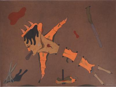 Jorge CAMACHO - Homme volant, 1974 - Lithographie originale signée 2