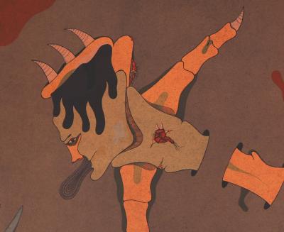 Jorge CAMACHO - Homme volant, 1974 - Lithographie originale signée 2