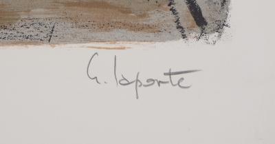 Georges LAPORTE - Pays-Bas : Cathédrale en Hollande, 1971 - Lithographie originale signée 2