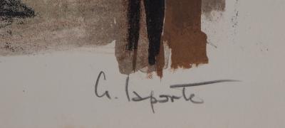 Georges LAPORTE  - La petite Venise du Nord, 1971 - Lithographie originale signée 2