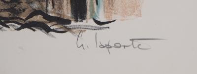 Georges Laporte - Ruelle à Bruges, 1971 - Lithographie originale signée 2