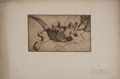 Louis LEGRAND - Chasse, Lièvre et Faisan - Gravure originale signée 2