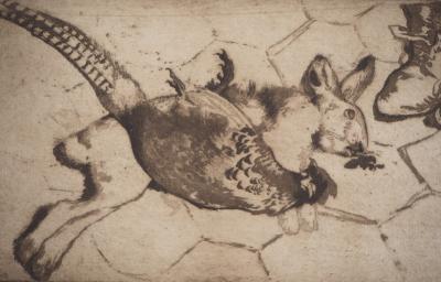 Louis LEGRAND - Chasse, Lièvre et Faisan - Gravure originale signée 2