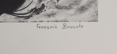 François BROSOLO - Les chardons - Lithographie originale signée 2