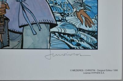 Jean-Claude Mézières - Valérian et Laureline, 1998  - Sérigraphie signée 2
