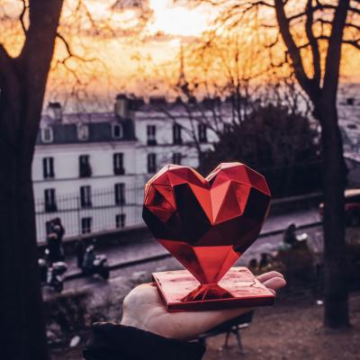 Richard ORLINSKI - Heart Spirit  (Full Red Edition) - Sculpture 2