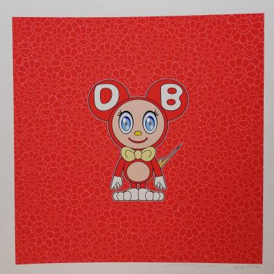 Takashi MURAKAMI - DOB (Red), 2021 - Impression offset signée 2
