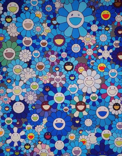 Takashi MURAKAMI - A Homage to IKB - Impression offset signée 2