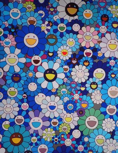 Takashi MURAKAMI - A Homage to IKB - Impression offset signée 2