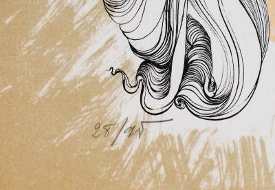 Didier MOREAU : Mythologie, Ange et Centaure - Lithographie originale signée 2