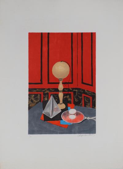Roger CHAPELAIN-MIDY - Surréalisme, Nature morte au bilboquet - Lithographie originale signée 2