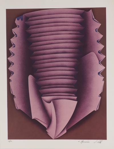 Jacques POLI  - Stratification - Lithographie originale signée 2