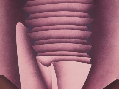 Jacques POLI  - Stratification - Lithographie originale signée 2