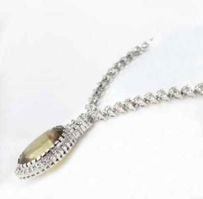 32.26 ct. Large Alexandrite and 10.30 ct. Diamond Necklace 2