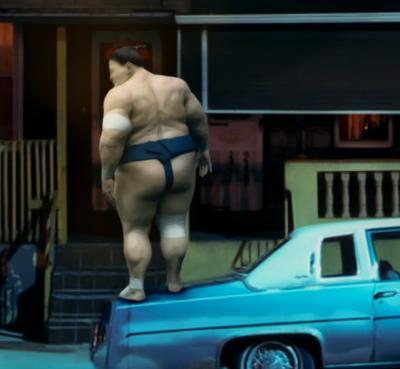 Mr Strange - Fight in the Night II, 2021 - Impression digitale signée au crayon 2