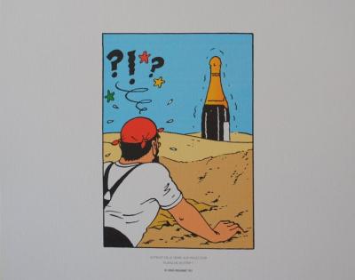 HERGE (d’après) -  TINTIN Le Crabe aux Pinces d’Or, 2011 - 3 lithographies Ex Libris 2
