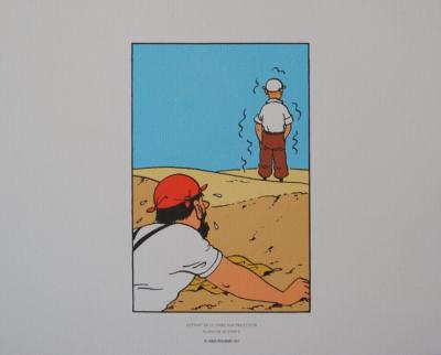 HERGE (d’après) -  TINTIN Le Crabe aux Pinces d’Or, 2011 - 3 lithographies Ex Libris 2