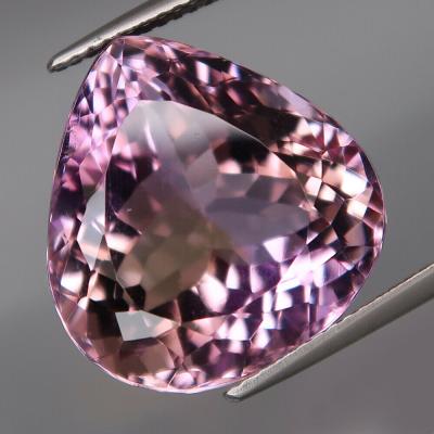 22,74 carats. Amétrine violette et dorée naturelle 2