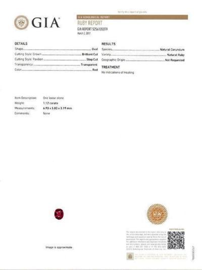 1,12 ct. Rubis non traité 2