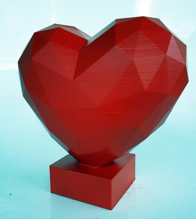 PyB - Red Coeur Sculpt, 2023 - Sculpture 2